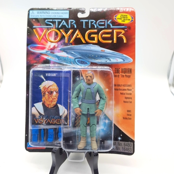 Star Trek Voyager Vidiian Action Figure Playmates with Skybox Card - Picture 1 of 2